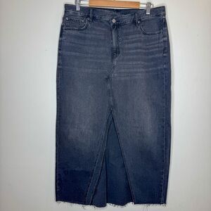 NWT American Eagle Outfitters Black Denim Skirt Size 16